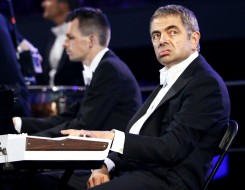 Actor Rowan Atkinson performs during the opening ceremony of the London 2012 Olympic Games